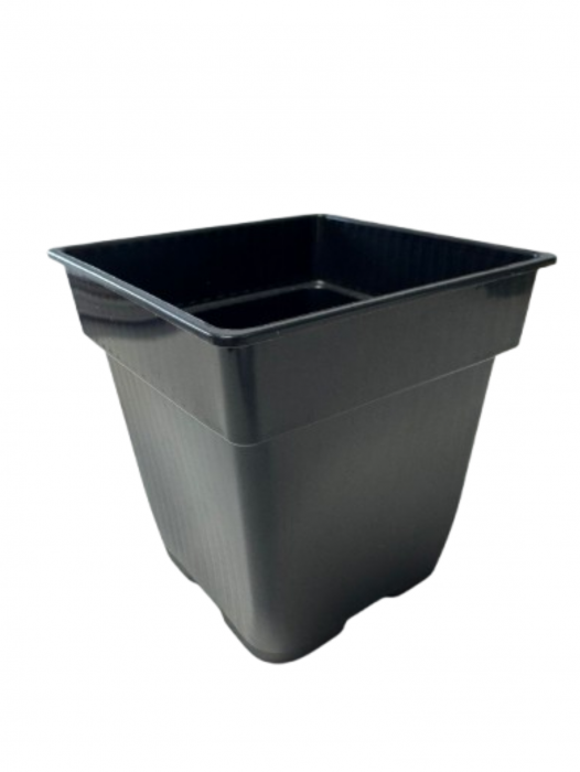 Pachet 20 ghivece pătrate 14x14x14 cm, culoare neagră [1]