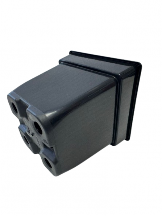 Pachet 20 ghivece pătrate 16x16x16 cm, culoare neagră [2]