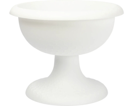 Ghiveciul Ara, diametru 40cm, 12L, culoare alb [1]