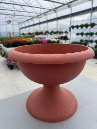 Ghivece - Ghiveciul Ara 40cm, 12L cu suport teracotta