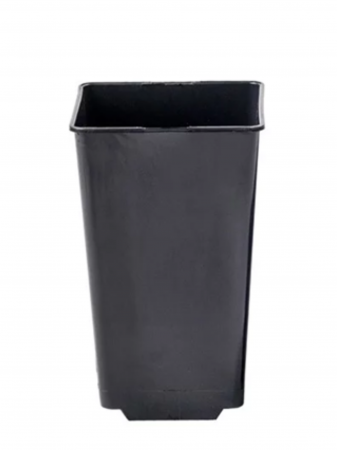 Ghivece - Pachet 20 ghivece pătrate 12x12x19,5 cm, culoare neagră