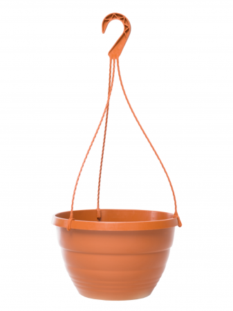 Ghivece - Pachet 10 ghivece suspendate de 23 cm, culoare teracotă