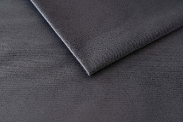 Pat LOFT 160x200, stofa catifelata gri - Nil 18, cu somiera si spatiu depozitare [2]