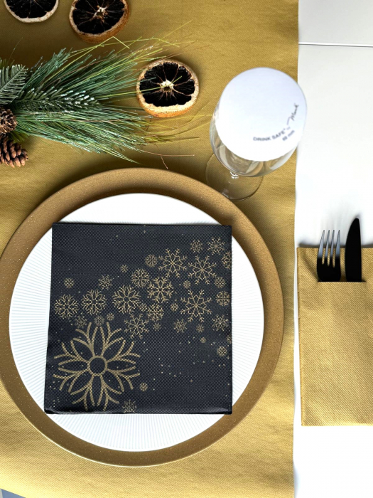 Servetele de masa festive Softpoint - Snowflakes (Fulgi de zapada) / 40 x 40 cm / 20 buc [4]
