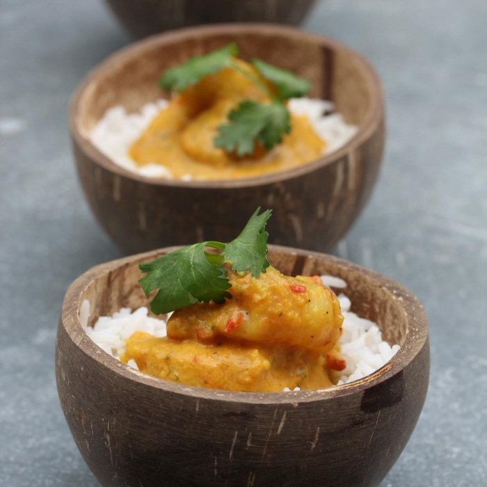 Boluri rotunde biodegradabile, din coaja de nuca de cocos, 200 ml, aprox. Ø 80/130 x h60/90 mm, 10 buc [2]