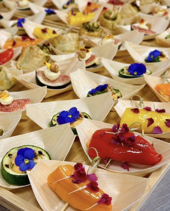 Barcute din fasii de lemn pentru aperitive, 170 x 85 mm, 50 buc [3]