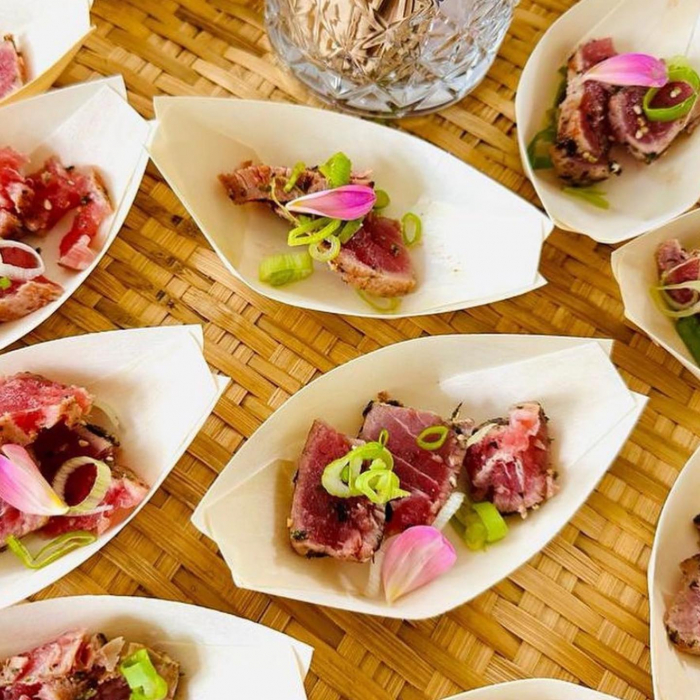 Barcute din fasii de lemn pentru aperitive, 215 x 110 mm, 50 buc [2]