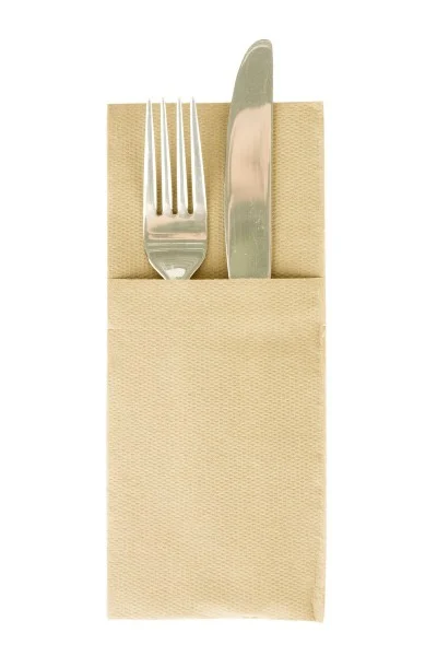 BAX Servetele cu BUZUNAR pentru tacamuri - Softpoint (Crem inchis) / 33 x 40 cm / 900 buc [2]