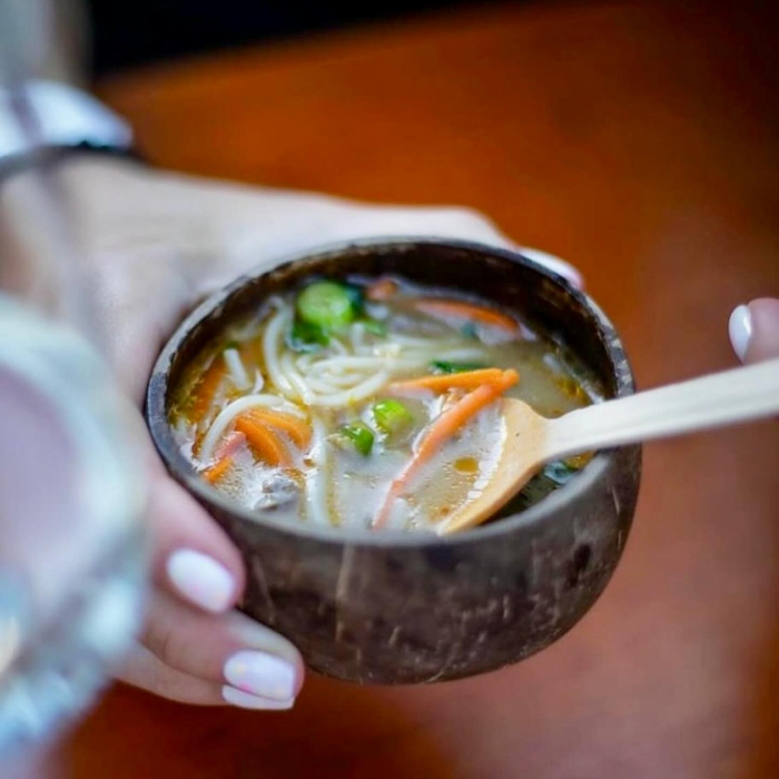 Boluri rotunde biodegradabile, din coaja de nuca de cocos, 200 ml, aprox. Ø 80/130 x h60/90 mm, 10 buc [4]