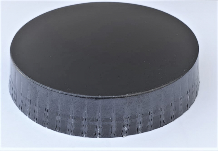 Capace pentru pahare, din carton mat / negre / 72 mm / 200 buc [3]