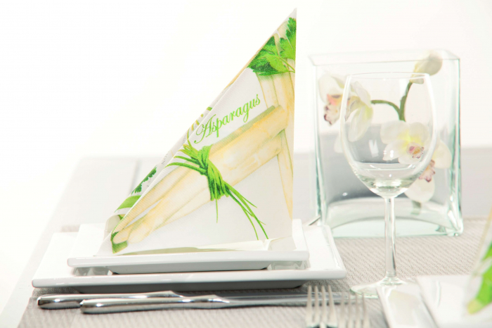 Servetele de masa festive Linclass - Asparagus (sparanghel)  / 40 x 40 cm / 50 buc [2]