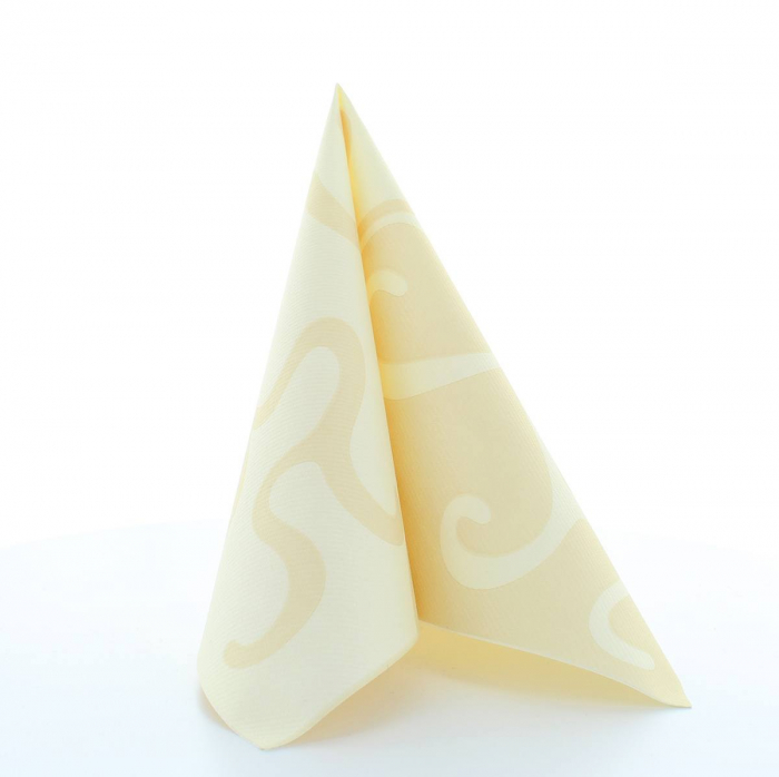 Servetele de masa festive Linclass - Flair (Crem) / 40x40 cm / 50 buc [1]