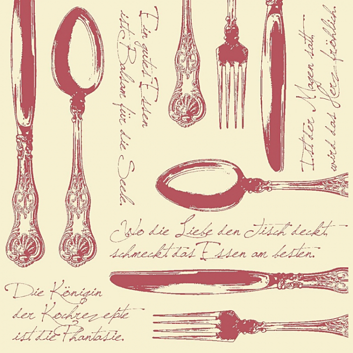 Servetele de masa festive Linclass -  Heidelberg (bordeaux)  / 40 x 40 cm / 50 buc [1]