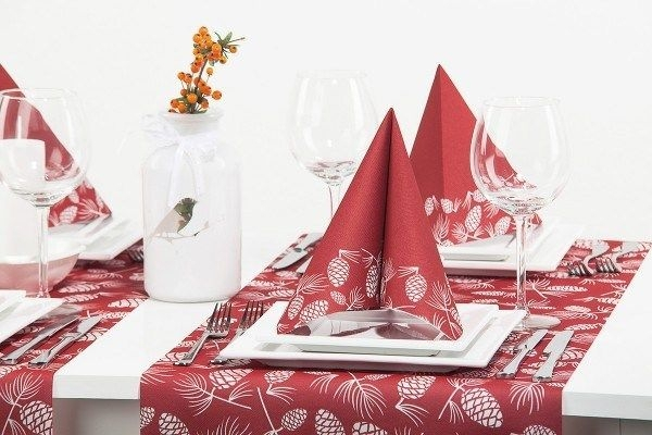 servetele de masa festive bordo [1]