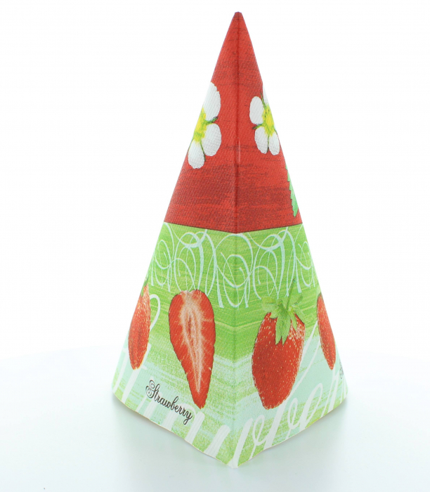 Servetele de masa festive Linclass - Strawberry (capsuni) / 40 x 40 cm / 50 buc [4]
