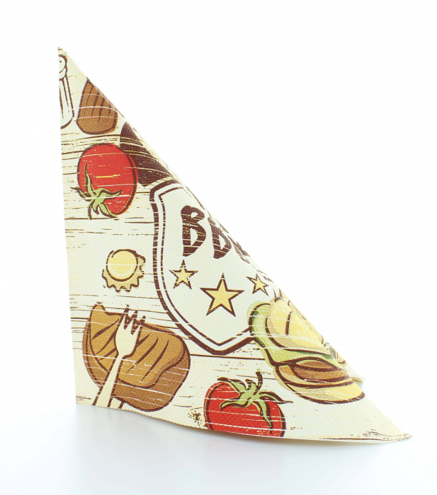 Servetele de masa festive Tissue Deluxe - BBQ (Fast Food)/ 40 x 40 cm / 50 buc [3]