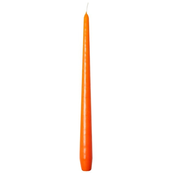 Lumanare sfesnic conica, oranj, Ø 2,2 cm x inaltime 28 cm, durata de ardere 10 ore [1]
