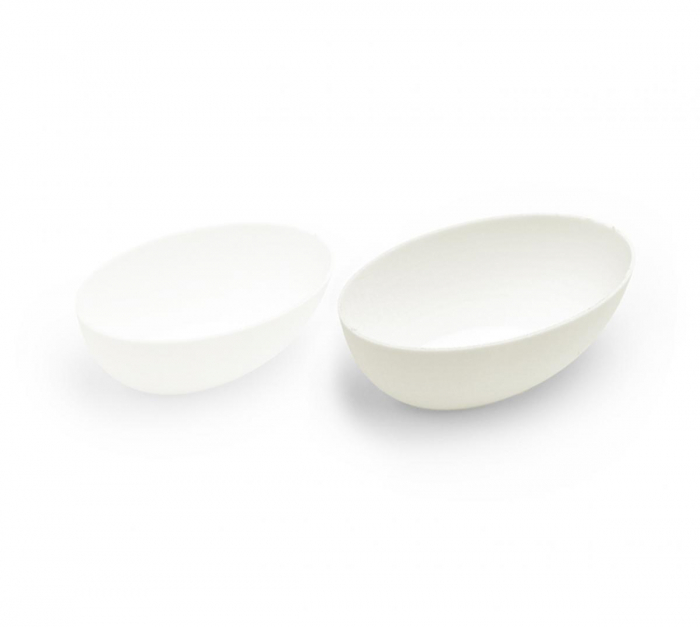 Mini-boluri tip barcuta, biodegradabile din pulpa de trestie de zahar, 60 ml, 80 x 52 x h26,5 mm, 40 buc [1]