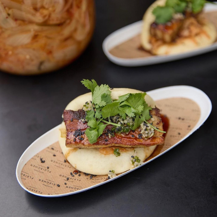 Mini-platouri biodegradabile din pulpa de trestie de zahar, 210 x 80 x h20 mm, 40 buc [5]