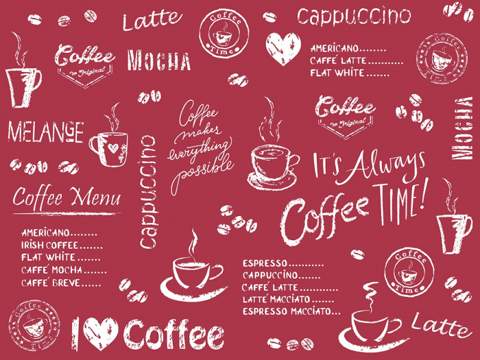 Naproane masa, Linclass - Coffee Time (bordeaux) / 40 x 30 cm / 100 buc [1]