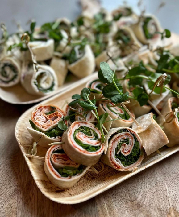 Platouri catering dreptunghiulare, biodegradabile, din scoarta de palmier, 250 x 160 x h22, 20 buc [1]