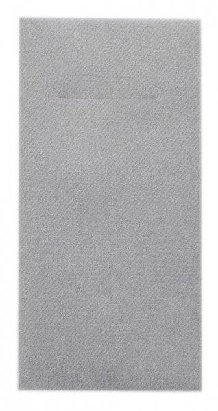 Servetele cu BUZUNAR pentru tacamuri, Linclass Grey (gri) / 40 x 40 cm / 12 buc [2]