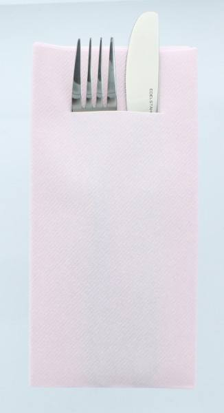 Servetele cu BUZUNAR pentru tacamuri - Linclass Light Pink (Roz pal) / 40 x 40 cm / 75 buc [1]