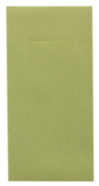 Servetele cu BUZUNAR pentru tacamuri - Linclass Olive (Verde masliniu) / 40 x 40 cm / 75 buc [2]