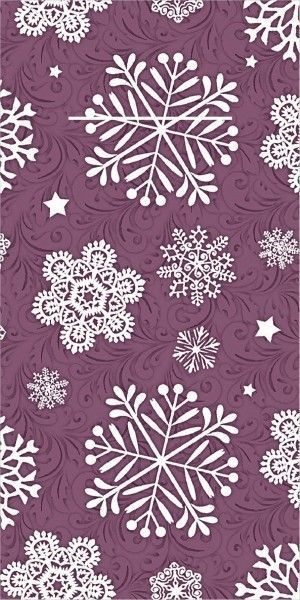 Servetele cu BUZUNAR pentru tacamuri - Linclass Steven (fulgi, fundal mov) / 40 x 40 cm / 75 buc [1]