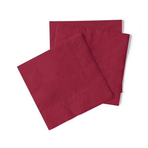 Servetele de masa 3 straturi Tissue - Burgundy (Bordo), 33 x 33 cm, 100 buc [1]
