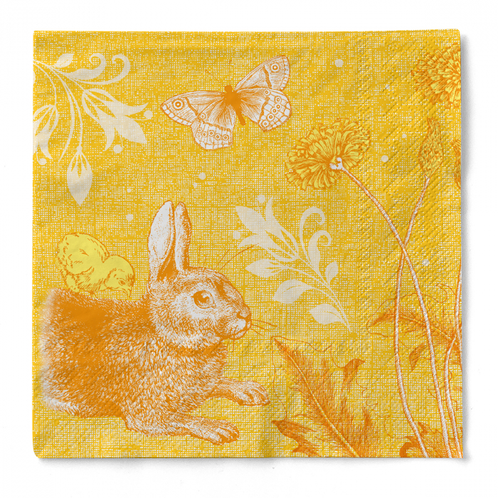 Servetele de masa 3 straturi, Tissue - Peter (iepuras) / 40 x 40 cm / 100 buc [1]