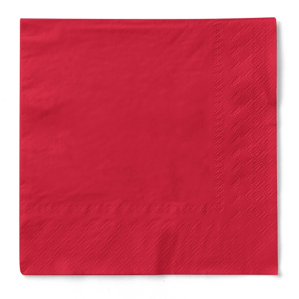 Servetele de masa 3 straturi, Tissue - Rosii / 33 x 33 cm / 100 buc [1]