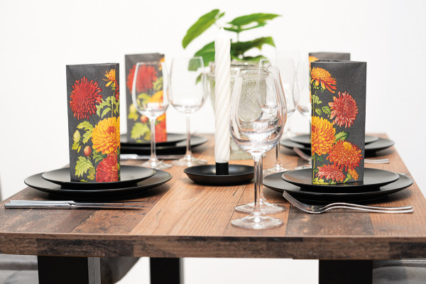 Servetele de masa festive Linclass - Amara (flori de toamna) / 40 x 40 cm / 50 buc [4]