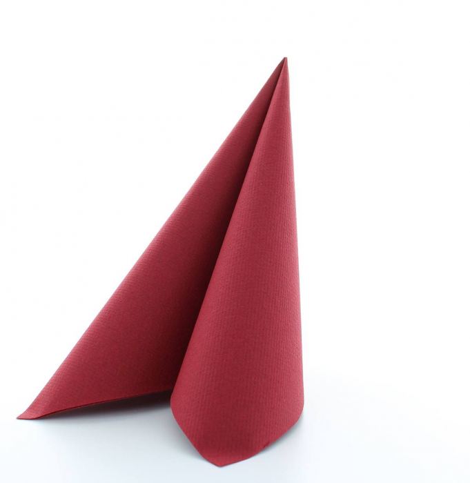 Servetele de masa festive Linclass - Bordeaux (bordo/visiniu) / 40 x 40 cm / 25 buc [4]
