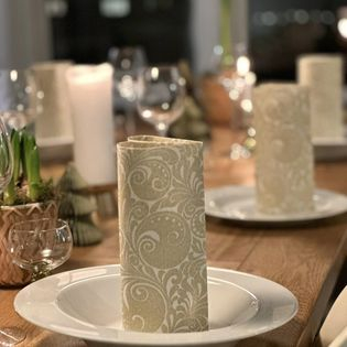 Servetele de masa festive Linclass - Jordan (Bauriu pudrat) / 40 x 40 cm / 50 buc [1]