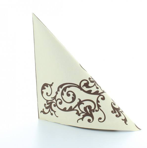 Servetele de masa festive Linclass - Pomp (crem-mocca) / 40 x 40 cm / 50 buc [7]