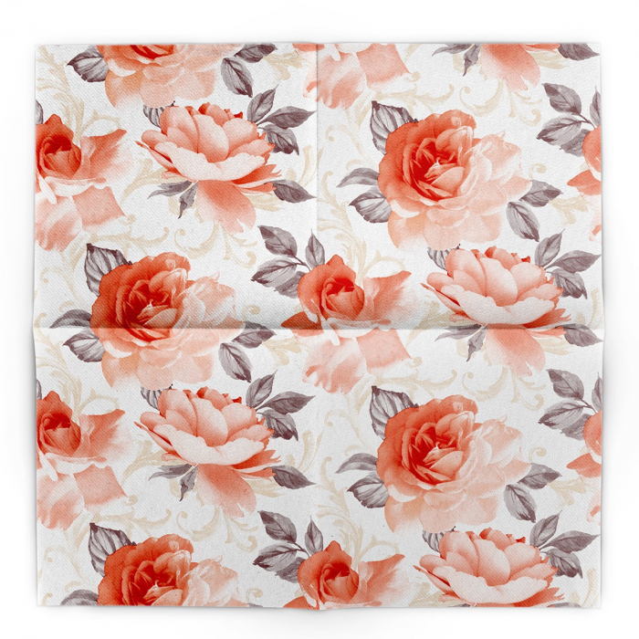 Servetele de masa festive Linclass - Rosalie (portocaliu pastel) / 40 x 40 cm / 50 buc [13]