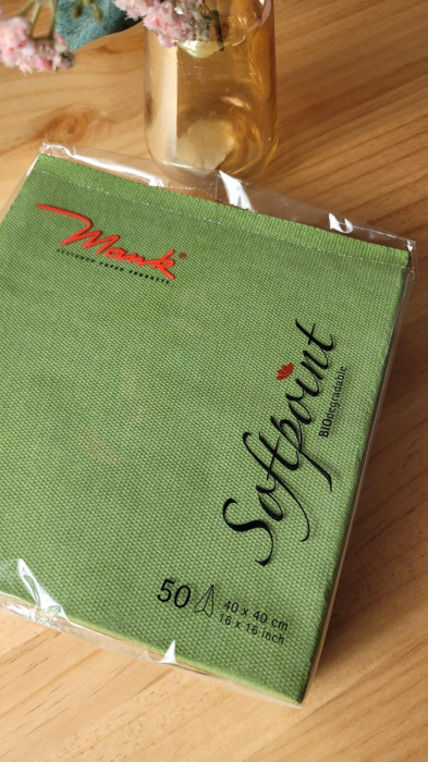 Servetele de masa festive Softpoint - Olive (Masliniu inchis) / 40x40 cm / 50 buc [2]