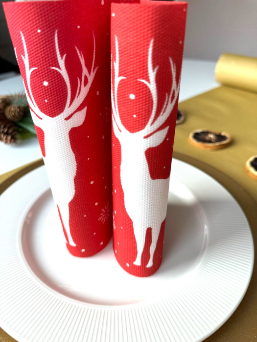 Servetele de masa festive Softpoint - Deer (Cerbi) / 40 x 40 cm / 20 buc [2]