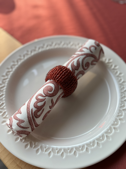 Servetele festive Linclass - Bosse (bordeaux) / 40 x 40 cm / 50 buc [5]