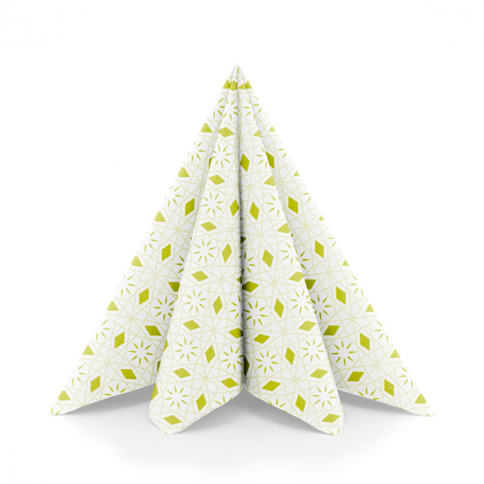 Servetele festive Linclass - Mia (verde crud) / 40 x 40 cm / 50 buc [2]
