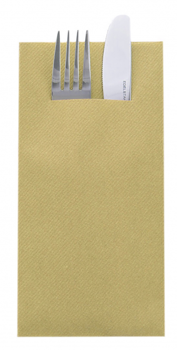 Servetele pentru tacamuri Linclass - Nature Brown (Bej) / 40 x 40 cm / 75 buc [1]