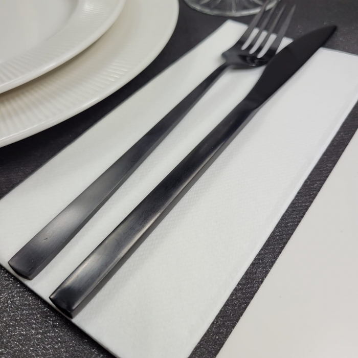 Servetele Linclass ultra calitative, albe, 40x40 cm, pliate 1/8, 12 buc [1]