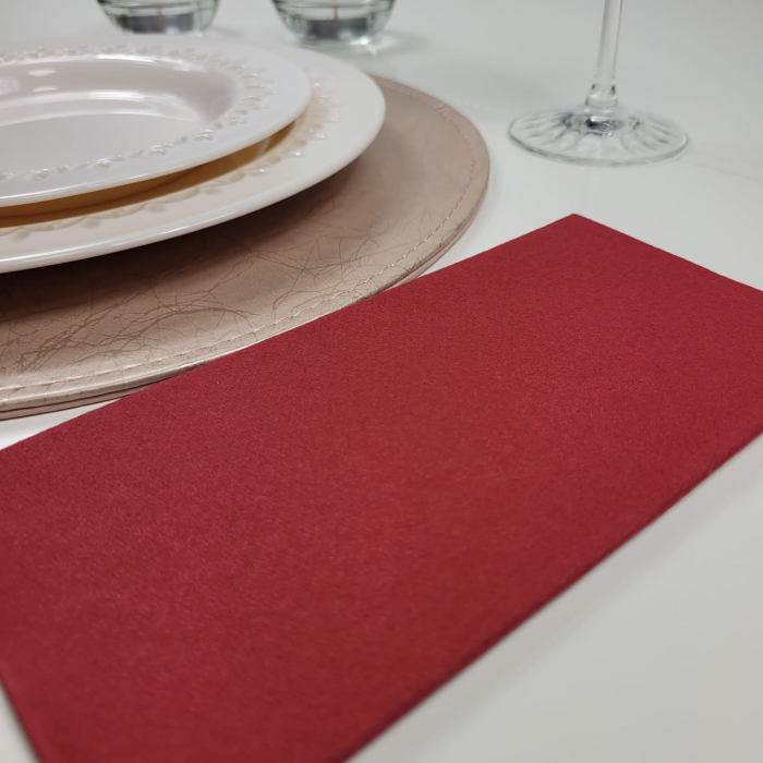 Servetele Linclass ultra calitative, bordo/ visinii, 40x40 cm, pliate 1/8, 12 buc [6]