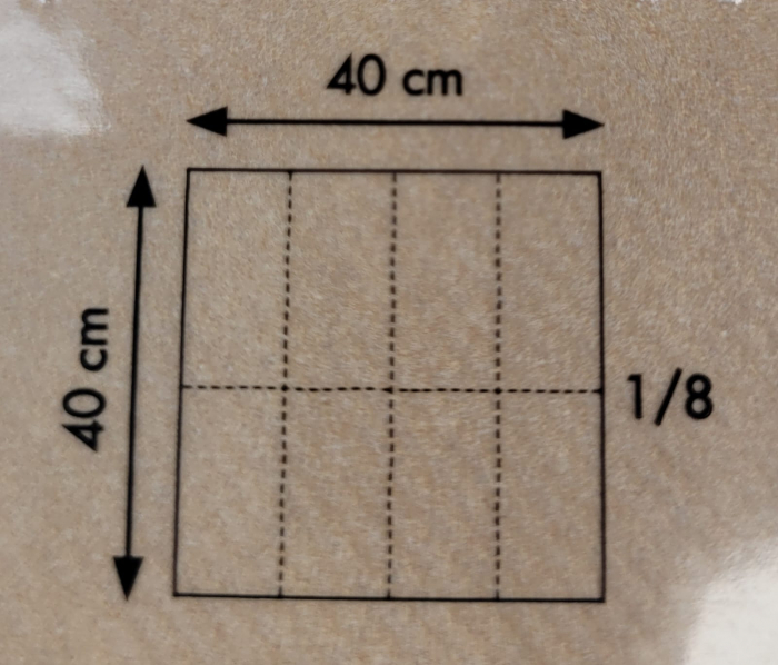 Servetele Linclass ultra calitative, maro deschis (cappuccino), 40x40 cm, pliate 1/8, 12 buc [8]