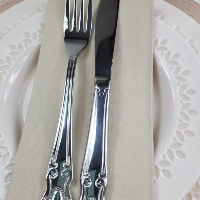 Servetele Linclass ultra calitative, pebble stone (bej pal), 40x40 cm, pliate 1/8, 12 buc [3]