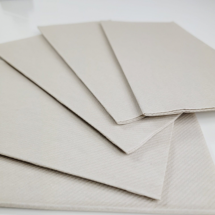 Servetele Linclass ultra calitative, pebble stone (bej pal), 40x40 cm, pliate 1/8, 12 buc [5]