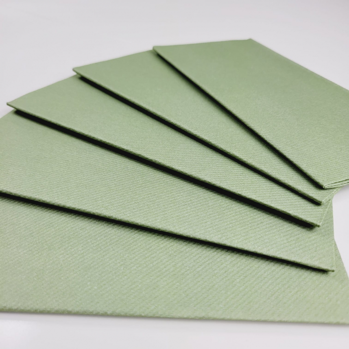 Servetele Linclass ultra calitative, verde oliv (masliniu), 40x40 cm, pliate 1/8, 12 buc [6]