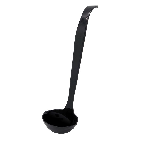 Set polonice premium CATERLINE din plastic negru, 23 cm, 10 buc [1]