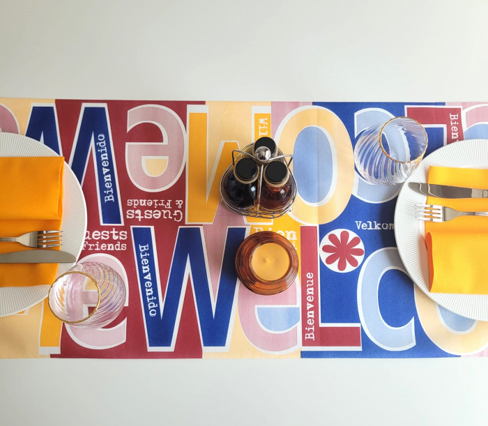 Traversa masa - Linclass Guests & Friends / 40x120 cm / Rola 20 bucati [1]